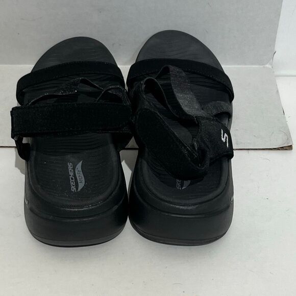 Skechers Women's Black GO WALK Arch Fit Astonish Strap Sandals Size 10 - Picture 7 of 12